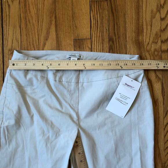 Coldwater Creek NWT Women's Khaki "Shape Me" Pull On Pants Size 14P - Picture 7 of 9